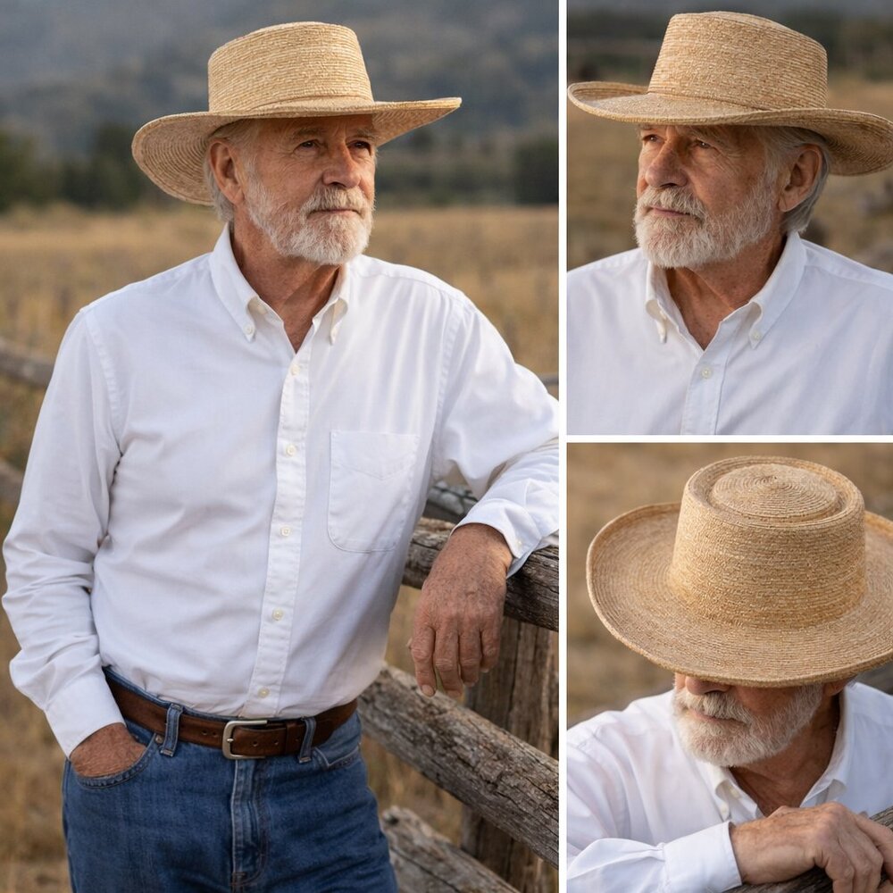 SunBody Palm Straw Hat 7 5/8  Estate of Charles A. Fagan III – American Heritage